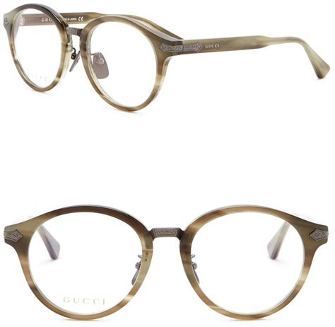 gucci 50mm round optical frames|Gucci prescription eyeglass frames.